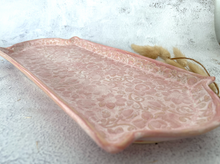 Load image into Gallery viewer, Handmade Ceramic Soft Pink Floral Platter