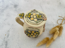Load image into Gallery viewer, PRE-ORDER- Handmade Ceramic Bee Mug with Topper