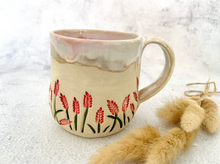 Load image into Gallery viewer, Handmade Ceramic Pink Flowers Mug