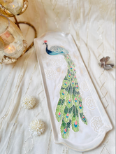 Load image into Gallery viewer, Handmade Ceramic Peacock Platter (L)