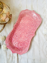 Load image into Gallery viewer, Handmade Ceramic Platter with Fancy Rim (Medium)