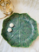 Load image into Gallery viewer, Handmade Ceramic Round Leaf Platter (Large)