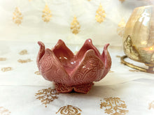 Load image into Gallery viewer, Handmade Ceramic Lotus Candle Holder

