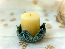 Load image into Gallery viewer, Handmade Ceramic Lotus Candle Holder
