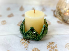 Load image into Gallery viewer, Handmade Ceramic Lotus Candle Holder
