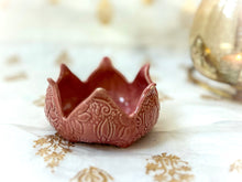 Load image into Gallery viewer, Handmade Ceramic Lotus Candle Holder
