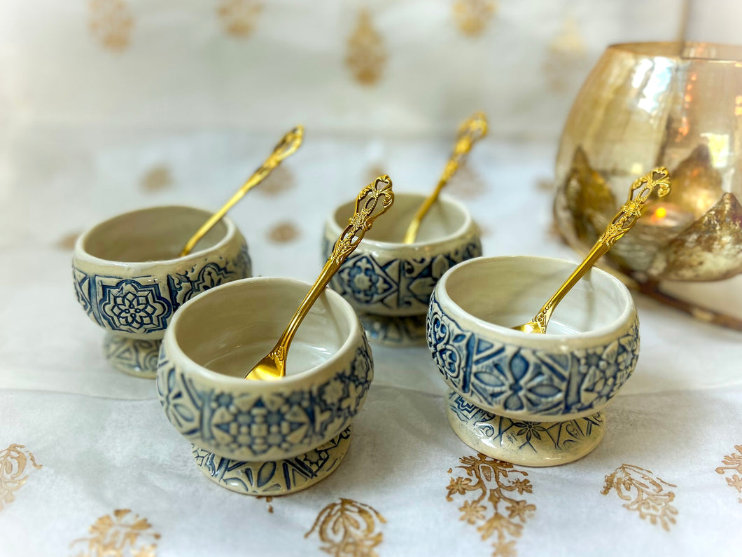 Handmade Ceramic Dessert Cup- Set of 4