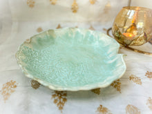 Load image into Gallery viewer, Handmade Ceramic Light Aqua Shell Platter
