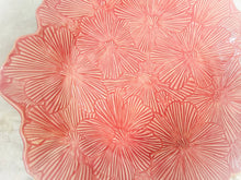 Load image into Gallery viewer, Handmade Ceramic Coral Floral Platter
