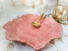 Load image into Gallery viewer, Handmade Ceramic Coral Floral Platter
