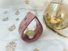 Load image into Gallery viewer, Handmade Ceramic Teardrop Tealight Holder
