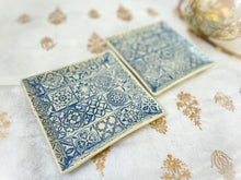 Load image into Gallery viewer, Handmade Ceramic Mediterranean Appetiser Plates- Set of 6
