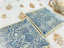 Load image into Gallery viewer, Handmade Ceramic Mediterranean Appetiser Plates- Set of 6
