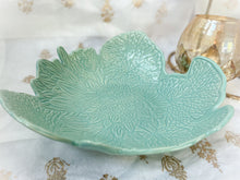 Load image into Gallery viewer, Handmade Ceramic Turquoise Green Garden Bowl
