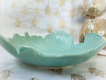 Load image into Gallery viewer, Handmade Ceramic Turquoise Green Garden Bowl
