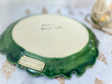 Load image into Gallery viewer, Handmade Ceramic Green Leaves Platter (L)
