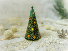 Load image into Gallery viewer, Handmade Ceramic Christmas Tree Luminary with Star
