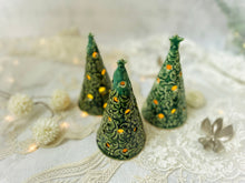Load image into Gallery viewer, Handmade Ceramic Christmas Tree Luminary with Star
