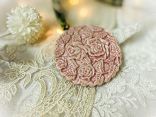 Load image into Gallery viewer, Handmade Ceramic Rose Ornament
