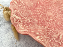 Load image into Gallery viewer, Handmade Ceramic Coral Floral Platter (L)
