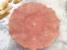Load image into Gallery viewer, Handmade Ceramic Coral Floral Platter (L)
