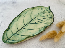 Load image into Gallery viewer, Handmade Ceramic Leaf Platter
