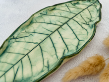 Load image into Gallery viewer, Handmade Ceramic Leaf Platter

