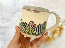 Load image into Gallery viewer, Handmade Ceramic Cactus Mug
