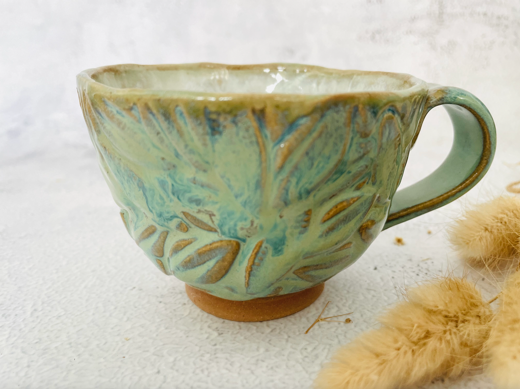 Handmade Ceramic Wide Rim Mug