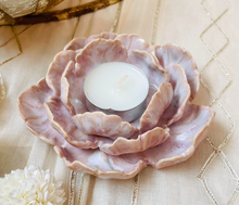 Load image into Gallery viewer, Handmade Ceramic Blooming Flower Tealight Holder- Medium
