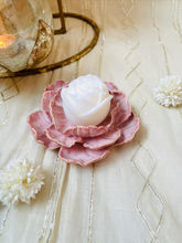 Load image into Gallery viewer, Handmade Ceramic Blooming Flower Tealight Holder- Medium
