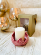 Load image into Gallery viewer, Handmade Ceramic Lotus Candle Holder (no feet)
