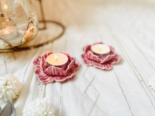 Load image into Gallery viewer, Handmade Ceramic Blooming Flower Tealight Holder- Small
