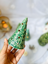 Load image into Gallery viewer, Ceramic Christmas Tree Luminary
