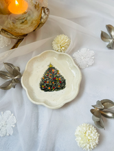 Load image into Gallery viewer, Handmade Ceramic Flower Christmas Tree Plate
