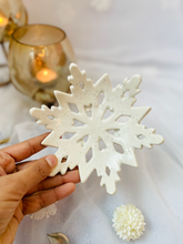 Load image into Gallery viewer, Handmade Ceramic Snowflake Candle Holder
