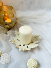 Load image into Gallery viewer, Handmade Ceramic Snowflake Candle Holder
