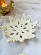 Load image into Gallery viewer, Handmade Ceramic Snowflake Candle Holder
