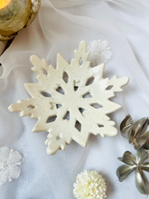 Load image into Gallery viewer, Handmade Ceramic Snowflake Candle Holder
