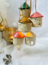 Load image into Gallery viewer, Ceramic Hanging House Luminary
