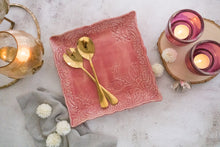 Load image into Gallery viewer, Handmade Ceramic Lace Platter- Square
