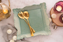 Load image into Gallery viewer, Handmade Ceramic Vintage Lace Platter- Square
