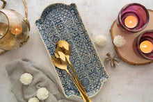 Load image into Gallery viewer, Handmade Ceramic Textured Platter- Long
