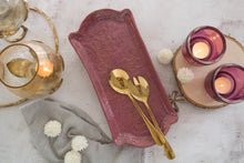 Load image into Gallery viewer, Handmade Ceramic Textured Platter- Long

