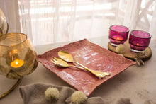 Load image into Gallery viewer, Handmade Ceramic Lace Platter- Square
