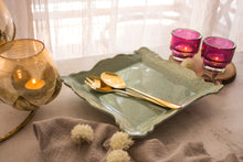 Load image into Gallery viewer, Handmade Ceramic Vintage Lace Platter- Square
