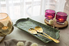 Load image into Gallery viewer, Handmade Ceramic Textured Platter- Long
