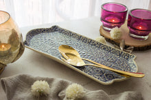 Load image into Gallery viewer, Handmade Ceramic Textured Platter- Long
