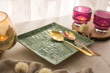 Load image into Gallery viewer, Handmade Ceramic Bamboo Platter
