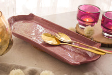 Load image into Gallery viewer, Handmade Ceramic Textured Platter- Long
